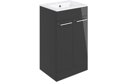 Naples 510mm Unit & Basin Gloss Anthracite