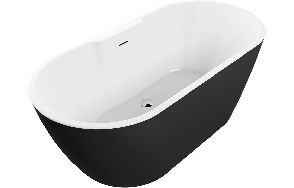 Rio 1655 Freestanding Bath Black