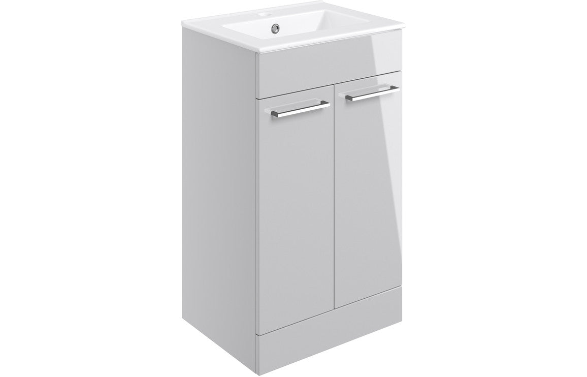 Naples 510mm Unit & Basin Gloss Grey