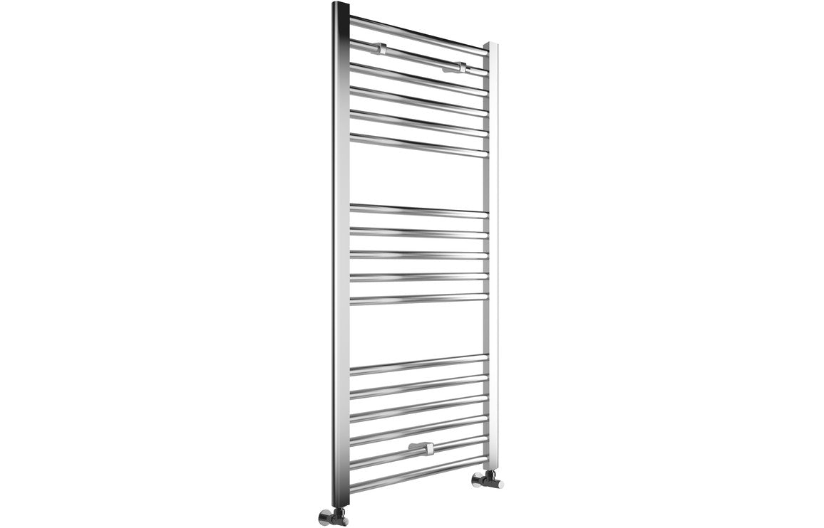 1200 x 600 Heated Towel Radiator Chrome Straight