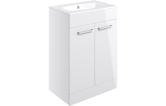 Naples 610 Unit & Basin Gloss White