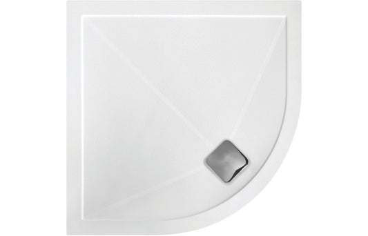 1000 x 800 Anti-Slip Ultra Slimline Shower Tray & Waste