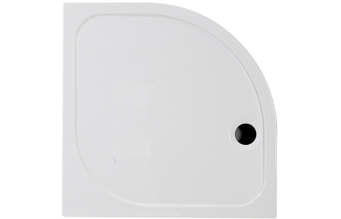 1000 Quadrant Slimline Shower Tray & Waste