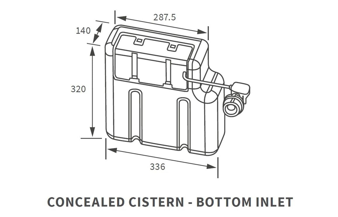 Concealed Cistern (Bottom Inlet)