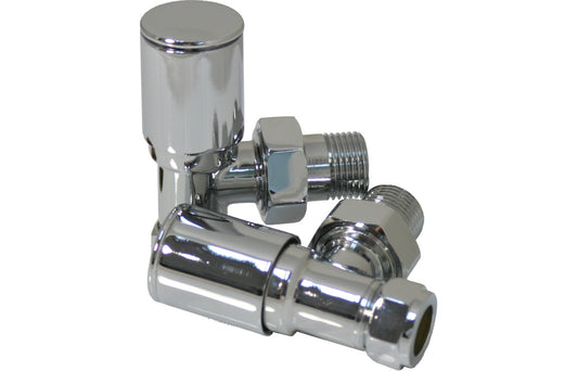 Chrome Angled Radiator Valves