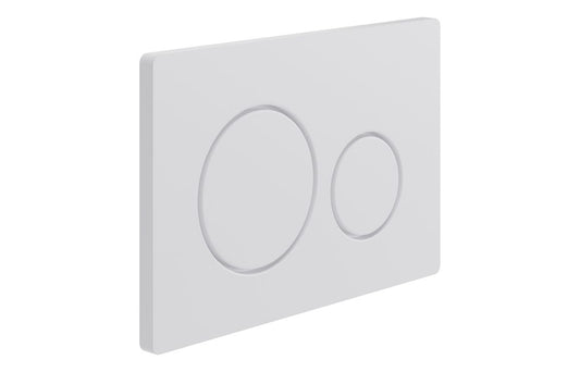 Round Push Button Flushplate White