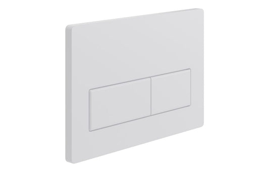 Rectangle Push Button Flushplate White