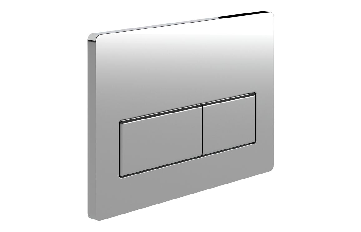 Rectangle Push Button Flushplate Chrome