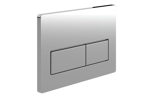 Rectangle Push Button Flushplate Chrome