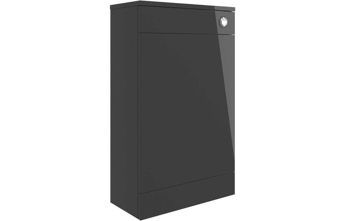 Naples Back To Wall WC Unit Gloss Anthracite